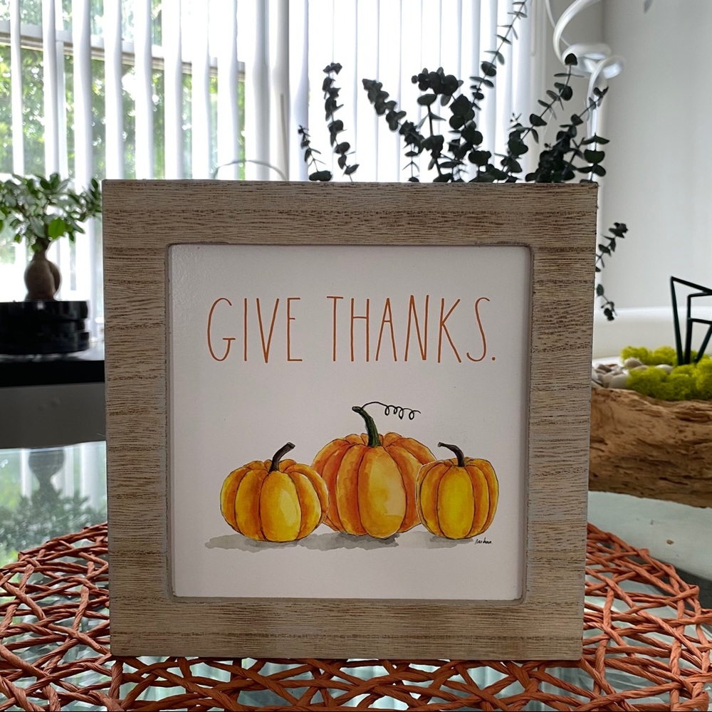✨HP✨ Rae Dunn ‘GIVE TANKS’ Wooden Sign